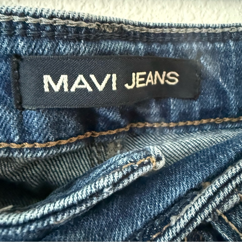 Mavi Deep Blue Marcus Slim Straight Leg Jeans - Picture 3 of 7